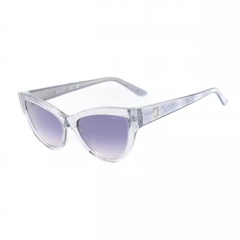 GUESS Damen-Sonnenbrille GU00112-5620B Havana Acetat eckiger Rahmen braun verlaufende Gläser 56/17/140 mm