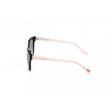 GUESS Damen-Sonnenbrille GU00164H5601B - Schwarzer Rahmen, Smoke-Gradient-Gläser, 56/17/135 mm