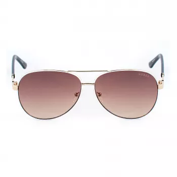 GUESS Damen-Sonnenbrille GU00173-6021F Shiny Black Smoke Gradient 60mm