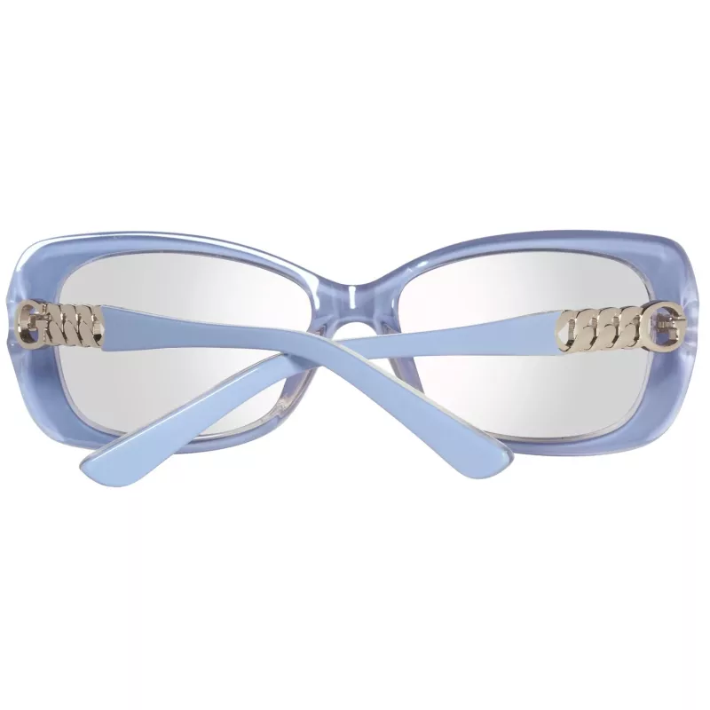 GUESS Damen-Sonnenbrille GU7453-5690C Butterfly/Cat Eye Shiny Black Frame Smoke Gradient Lens 56/17/135 mm