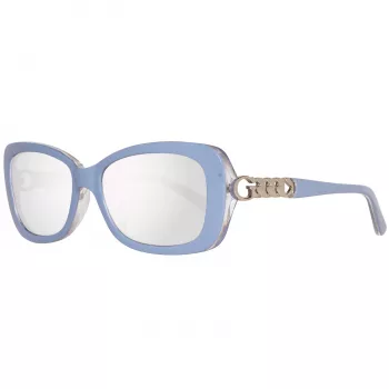 GUESS Damen-Sonnenbrille GU7453-5690C Butterfly/Cat Eye Shiny Black Frame Smoke Gradient Lens 56/17/135 mm