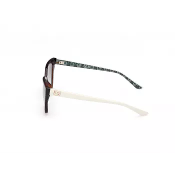 GUESS Damen-Sonnenbrille GU7919-5852P - Eckiges Gestell, polarisierte Smoke-Gläser, 58 mm