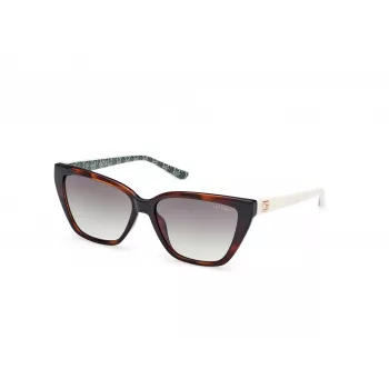 GUESS Damen-Sonnenbrille GU7919-5852P - Eckiges Gestell, polarisierte Smoke-Gläser, 58 mm