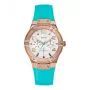 GUESS Damenuhr W0564L3 Roségold Edelstahl und braunes Leder 39mm