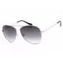GUESS Damen Sonnenbrille GF0399-01B Schwarzer Kunststoffrahmen Graue Polycarbonat-Gläser 62mm