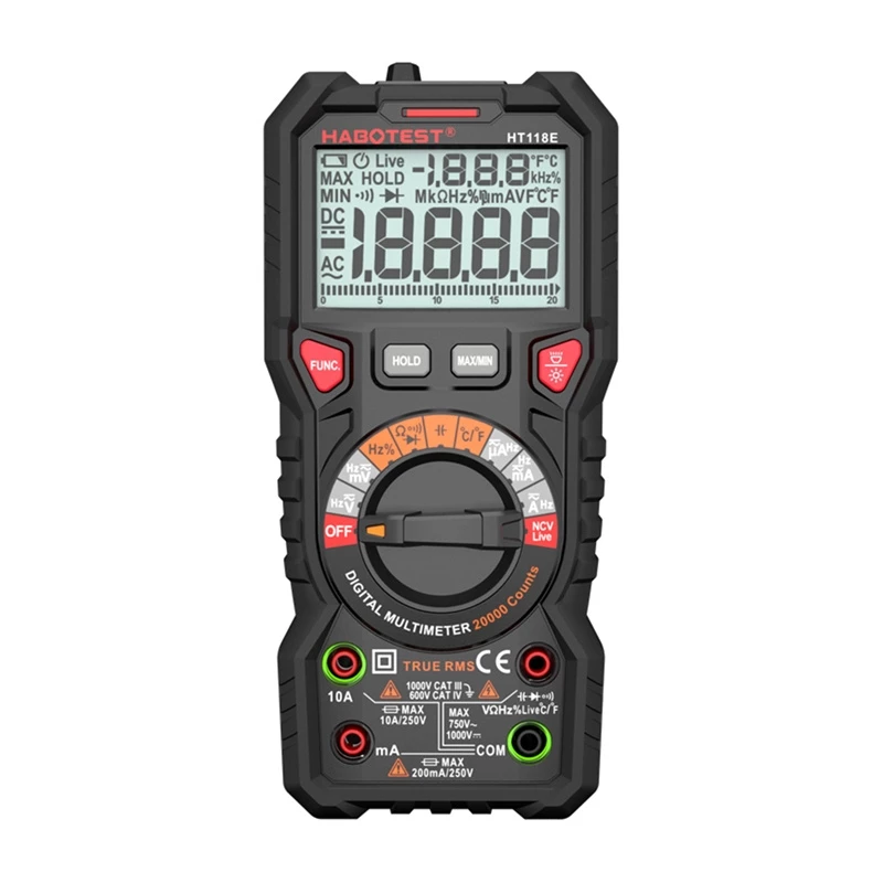 Habotest HT118E Universal-Digitalmultimeter True RMS NCV