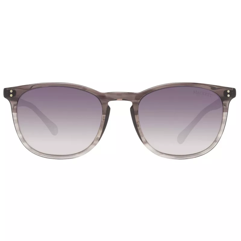 Hackett Man HSB83800152 Rechteckige Acetat-Sonnenbrille Schwarz/Grau 52/20/145 mm