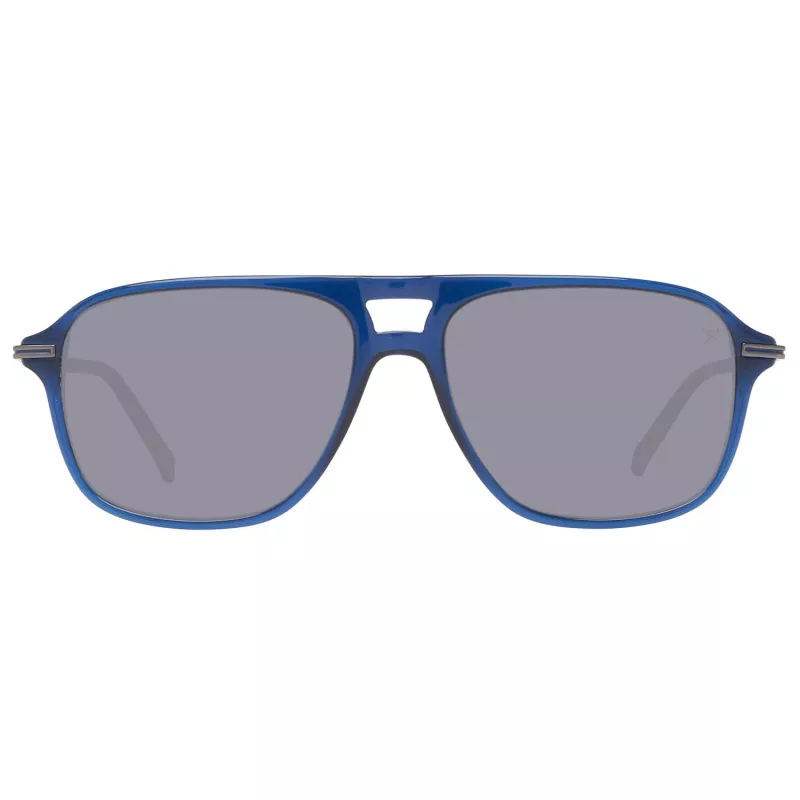 HACKETT MAN HSB86568356 Sonnenbrille 56/16/140 mm Schwarzer Acetatrahmen Graue Polycarbonatgläser UV400