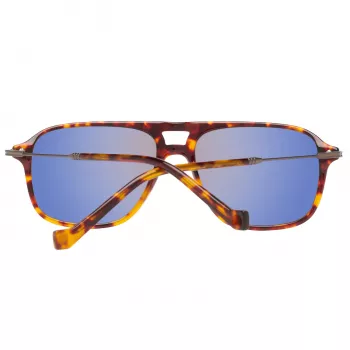 HACKETT MAN SONNENBRILLE HSB86512756 - Havanna Acetat Rechteckrahmen mit braunen Verlaufsgläsern - 56/16/140 mm