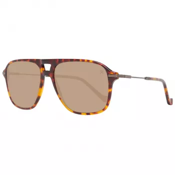 HACKETT MAN SONNENBRILLE HSB86512756 - Havanna Acetat Rechteckrahmen mit braunen Verlaufsgläsern - 56/16/140 mm
