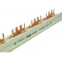 Hager KDN363A 3-polige Phasenschiene, Gabelanschluss, 10 mm², 63 A, 12 Module