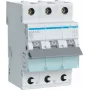 Hager MCS340 40A 3-poliger Leitungsschutzschalter mit C-Charakteristik, 6kA, 3 Module