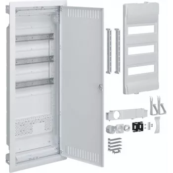 HAGER Plastic PT Schaltanlage Hybrid 36M 1x MON IP40 Platte 865x335x90 Volta mit Lochblechtüren