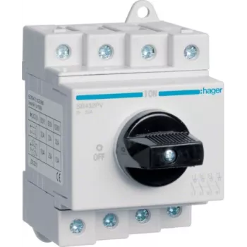 Hager SB432PV Modularer PV-Trennschalter, 4-polig, 32A, 1000VDC
