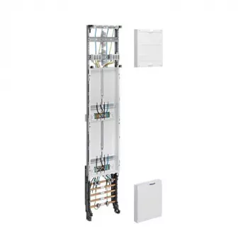 Hager universZ ZH53X3 Komplett-Zählerfeld 1350mm 2 Zählerplätze 1 Feld EON