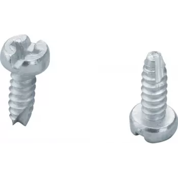 Hager UZ06Z4 Universal-Befestigungsschraube 4,2 x 13 mm, verzinkter Stahl, Phillips PH2, selbstschneidend, 100er-Pack