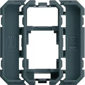 Hager WXF202 Keystone Adapterrahmen für 1xRJ45-Modul, Polarweiß