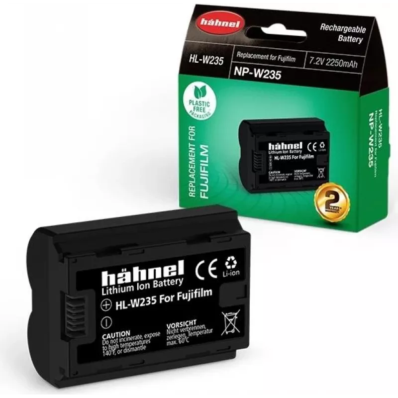 Hähnel HL-W235 Lithium-Ionen-Akku für Fujifilm (2250 mAh, 7,2 V, 16,2 Wh, Ersatz für NP-W235) 10002067