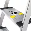 HAILO Haushaltsleiter L80 ComfortLine Aluminium 6 Stufen