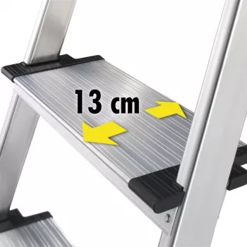 HAILO Haushaltsleiter L80 ComfortLine Aluminium 6 Stufen