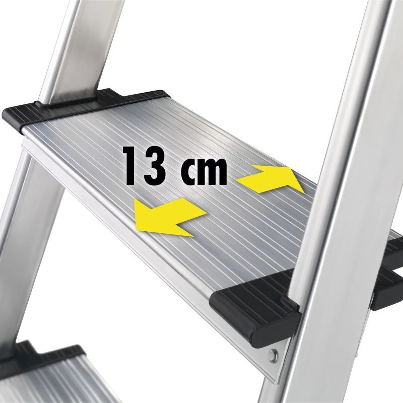 HAILO Haushaltsleiter L80 ComfortLine Aluminium 7 Stufen