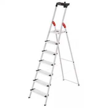 HAILO Haushaltsleiter L80 ComfortLine Aluminium 7 Stufen