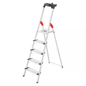 HAILO Haushaltsleiter L80 ComfortLine Aluminium 5 Stufen