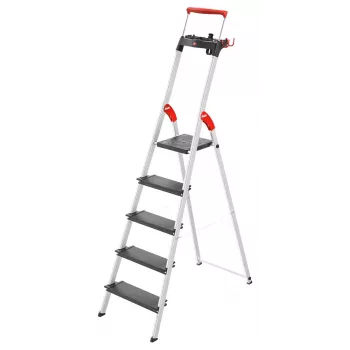 HAILO L100 TopLine Aluminium-Haushaltsleiter, 5 Stufen