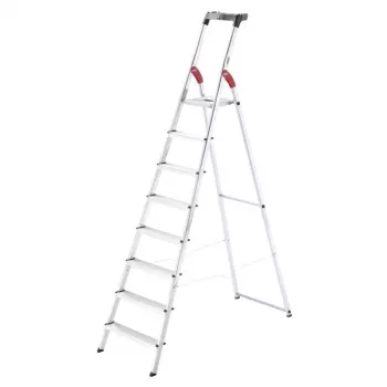 HAILO L60 StandardLine Aluminium 8-Stufen Haushaltsleiter