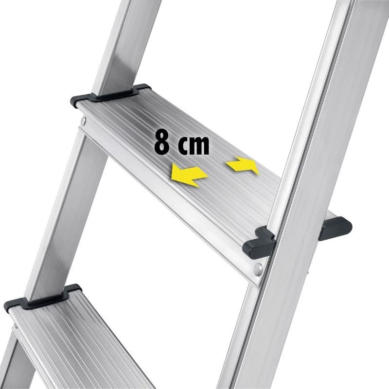 HAILO L60 StandardLine Aluminium-Stehleiter, 6 Stufen, 150 kg, EN 131