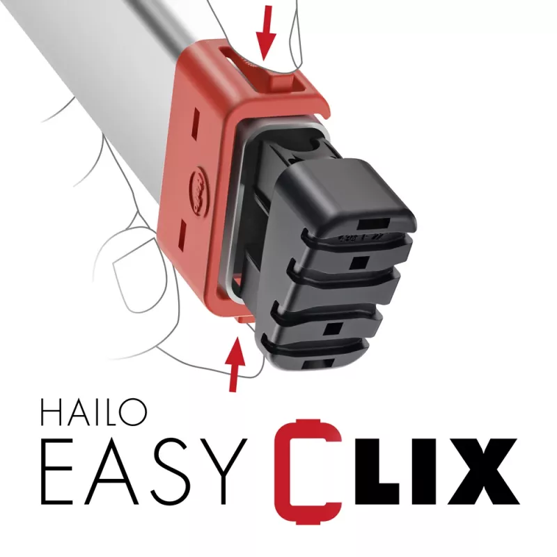 HAILO L80 ComfortLine Aluminium-Stehleiter, 8 Stufen