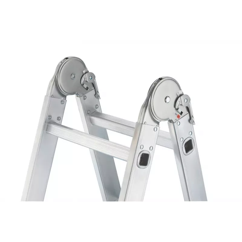 HAILO M60 Universal-Leiter Aluminium 4x3 Sprossen Mehrzweck-Gelenkleiter
