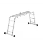 HAILO M60 Universal-Leiter Aluminium 4x3 Sprossen Mehrzweck-Gelenkleiter