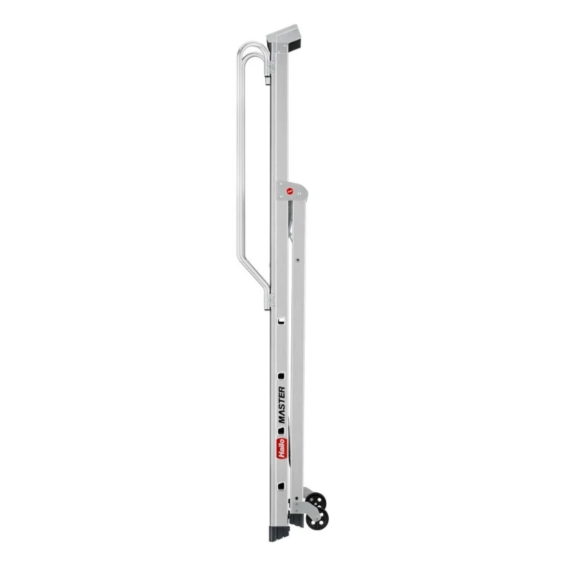 HAILO Master P80 Aluminium mobile Plattform-Trittleiter, 5 Stufen, 150 kg, EN 131