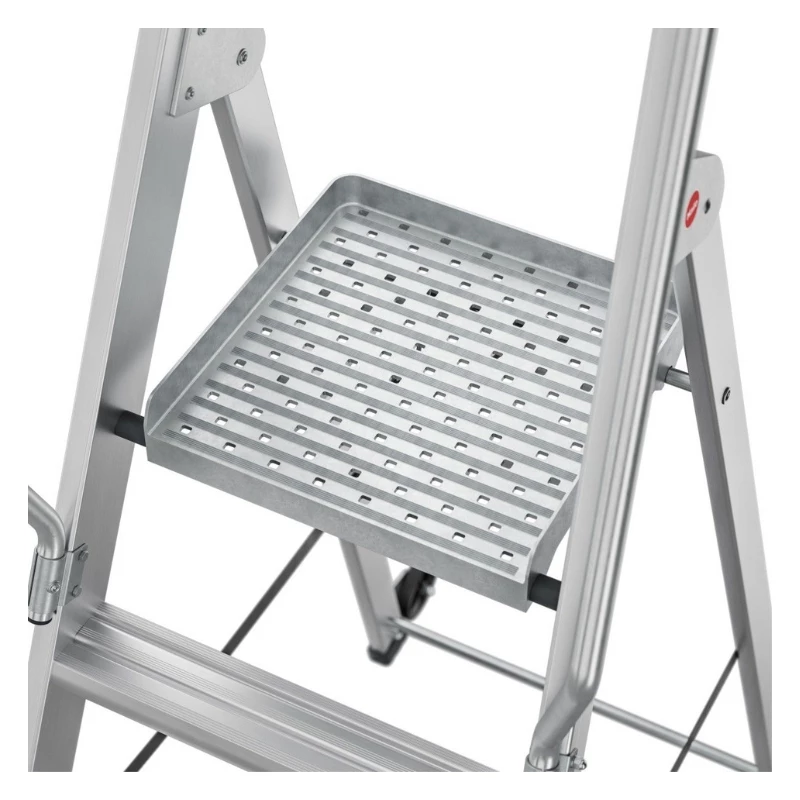 HAILO Master P80 Aluminium mobile Plattform-Trittleiter, 5 Stufen, 150 kg, EN 131