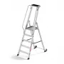 HAILO Master P80 Aluminium mobile Plattform-Trittleiter, 5 Stufen, 150 kg, EN 131