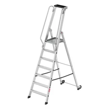 HAILO Master P80 Mobile Plattformleiter, Aluminium, 7 Stufen