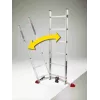 HAILO ProfiLOT Kombinationsleiter S100, Aluminium, 3x12 Sprossen, 150 kg, EN 131 Professional