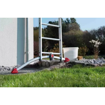 HAILO ProfiLOT Kombinationsleiter S100, Aluminium, 3x12 Sprossen, 150 kg, EN 131 Professional