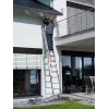 Hailo S100 ProfiLOT Kombinationsleiter, Aluminium, 2x6+1x5 Sprossen, 3-teilig, max. Belastung 150 kg