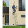 Hailo S100 ProfiLOT Kombinationsleiter, Aluminium, 2x6+1x5 Sprossen, 3-teilig, max. Belastung 150 kg