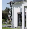 Hailo S100 ProfiLOT Kombinationsleiter, Aluminium, 3-teilig, 2x9+1x8 Sprossen, max. Arbeitshöhe 7,00 m