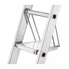 HAILO SavetyLine Zusatzstufe für Treppen, 2-stufiger Klapptritt, Aluminium, 150 kg Traglast, TÜV/GS
