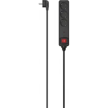 Hama 00223151 Smart Steckdosenleiste, 3 AC-Steckdosen, 1,4 m Kabel, 3680 W, Wi-Fi, Alexa & Google Home, Weiß