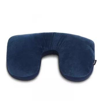 Hama 2-in-1 Mikroperlen Reisekissen, Nackenstütze, 35 x 25 cm, Dunkelblau (00178169)