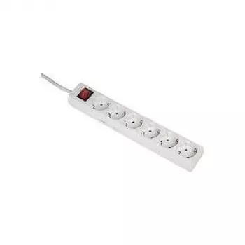 Hama 6-fach Steckdosenleiste mit Schalter und Kindersicherung, 1,4 m Kabel, Weiß