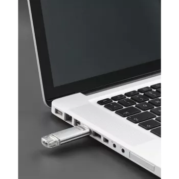Hama C-Laeta 128GB USB 3.1 Gen 1 Dual USB-A/USB-C Flash-Laufwerk - Silber 00213109