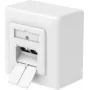 Hama CAT-6a Netzwerkdose, 2-Port RJ45, 10 Gbit/s, geschirmt, Aufputz/Unterputz, Weiß 00200774