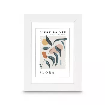 Hama Flora Kunststoffrahmen, Weiß, 30 x 40 cm (00193322)