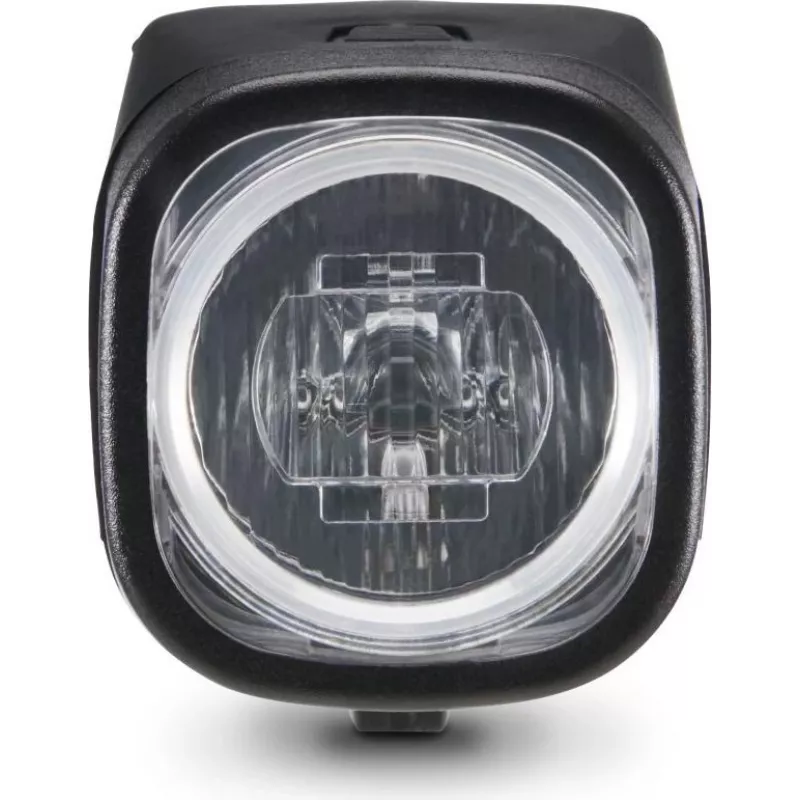 Hama Frontfahrradlicht LED, wiederaufladbar, USB-C, StVZO-zugelassen, 2 Modi, Schwarz